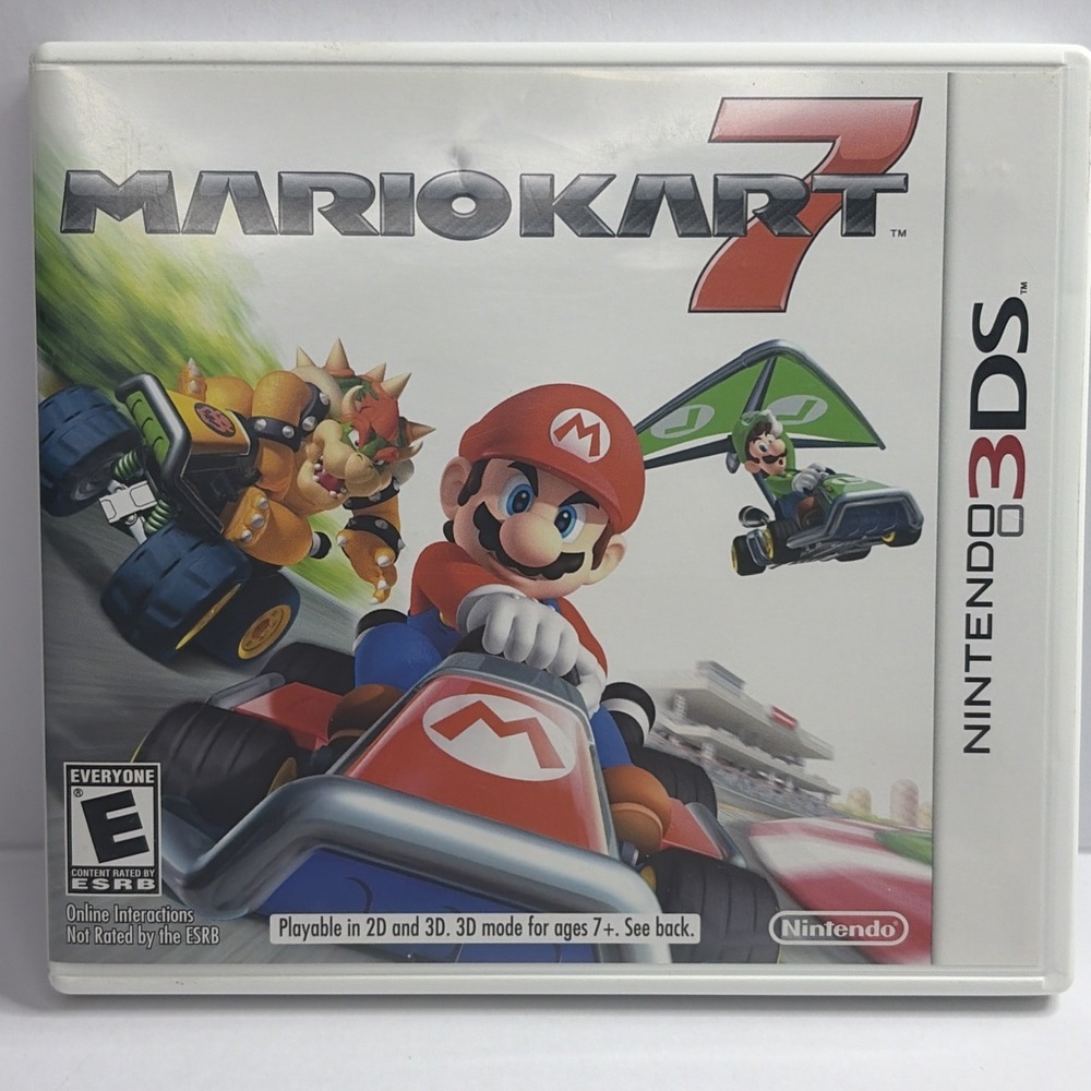 Mario Kart 7 Nintendo 3DS - Not For Resale‎ Cartridge with Manuals and Inserts